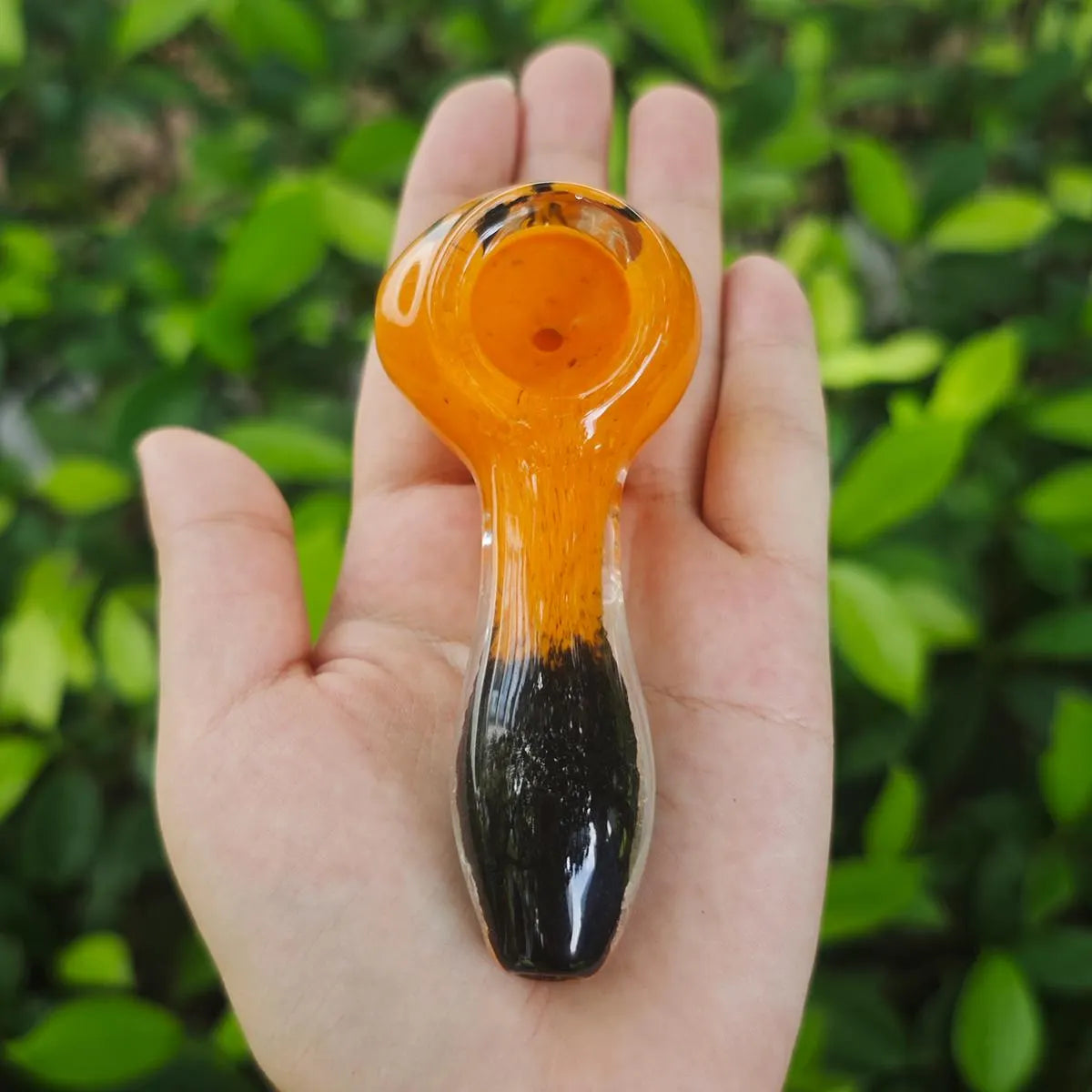 Girly Glass Pipes Black/Orange