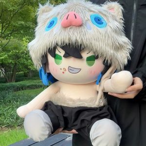 Womo House Demon Slayer Hashibira Inosuke Plush 40cm with Pig Hat