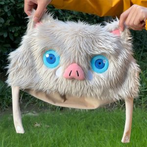 Womo House Demon Slayer Hashibira Inosuke Plush 40cm with Pig Hat